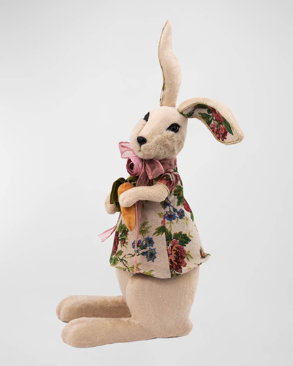 Standing Rabbit with Carrots, 20"